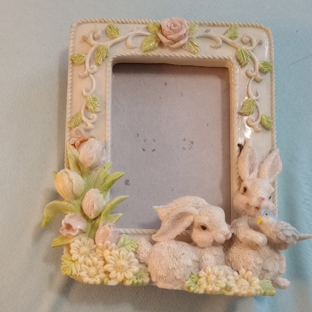 Bunny Rabbit Picture Frame.         Your Purchase Supports Wildlife Rescue!